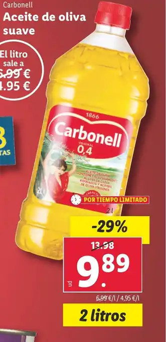 Lidl CARBONELL Aceite de oliva suave oferta