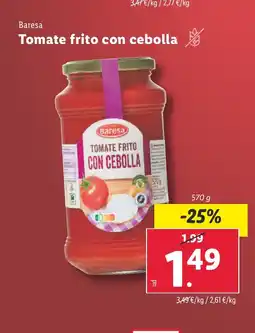 Lidl BARESA Tomate frito con cebolla oferta