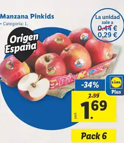 Lidl Manzana Pinkids oferta