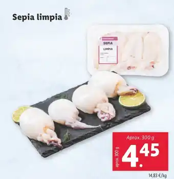 Lidl Sepia limpia oferta