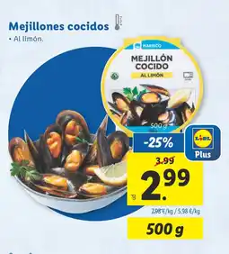 Lidl Mejillones cocidos oferta