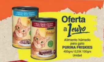 Supermercados Plaza Purina Friskies Alimento Húmedo Para Gato 400 grs oferta