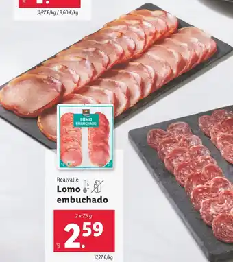 Lidl REALVALLE Lomo embuchado oferta