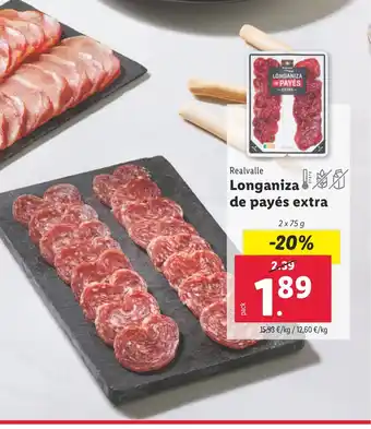 Lidl Longaniza de payés extra oferta