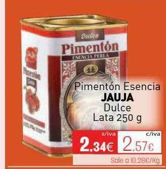 Cuevas Cash Pimentón Esencia Jauja Dulce oferta