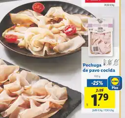 Lidl Pechuga de pavo cocida oferta