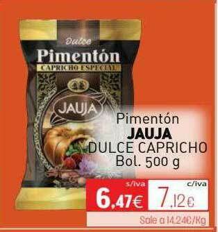 Cuevas Cash Pimentón Jauja Dulce Capricho oferta