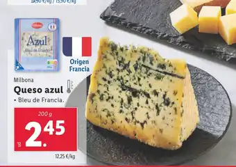 Lidl MILBONA Queso azul oferta