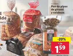 Lidl LA CESTERA PAn de ipas de girasol y calabaza oferta