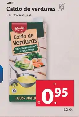 Lidl KANIA Caldo de verduras oferta