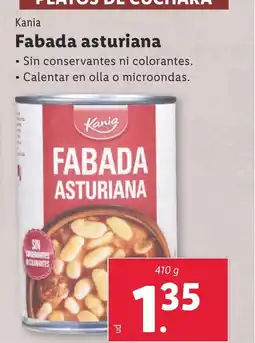 Lidl KANIA Fabada asturiana oferta