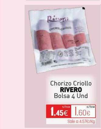 Cuevas Cash Chorizo Criollo Rivero oferta