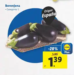 Lidl Berenjena oferta