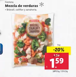 Lidl FRESHONA Mezcla de verduras oferta