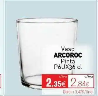 Cuevas Cash Vaso Arconoc Pinta oferta