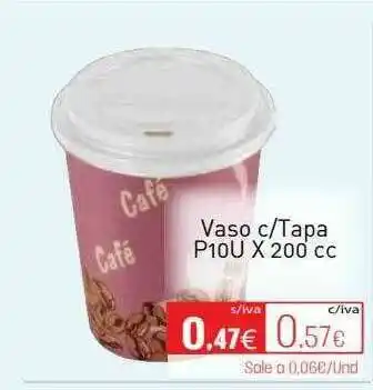 Cuevas Cash Vaso C Tapa oferta