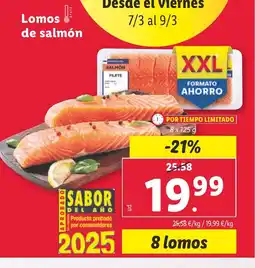 Lidl Lomos de salmón oferta