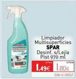 Cuevas Cash Limpiador Multisuperficies Spar Desinf. S Lejía oferta