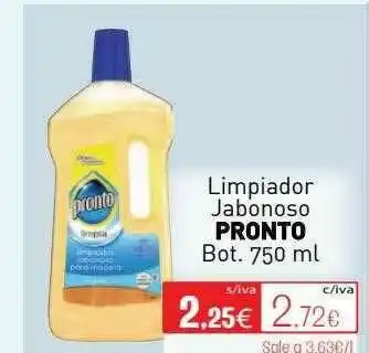 Cuevas Cash Limpiador Jabonoso Pronto oferta