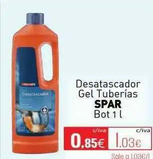 Cuevas Cash Desatascador Gel Tuberías Spar oferta
