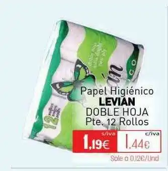 Cuevas Cash Papel Higiénico Levian Doble Hoja oferta