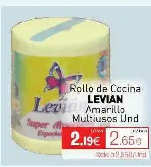 Cuevas Cash Rollo De Cocina Levian Amarillo Multiusos oferta