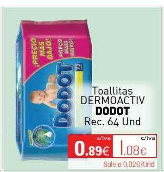 Cuevas Cash Toallitas Dermoactiv Dodot oferta