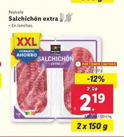 Lidl REALVALLE Salchichón extra oferta