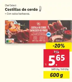 Lidl CHEF SELECT Costillas de cerdo oferta