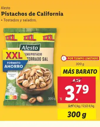 Lidl ALESTO Pistachos de California oferta