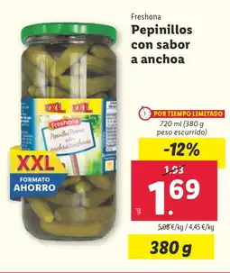 Lidl FRESHONA Pepinillos con sabor a anchoa oferta