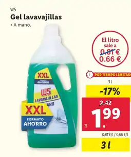 Lidl W5 Gel lavavajillas oferta