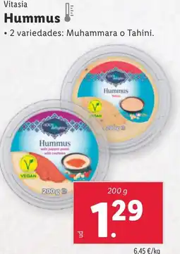 Lidl VITASIA Hummus oferta