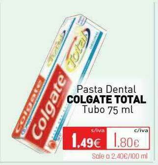 Cuevas Cash Pasta Dental Colgate Total oferta