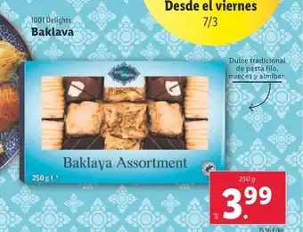 Lidl 1001 DELIGHTS Baklava oferta