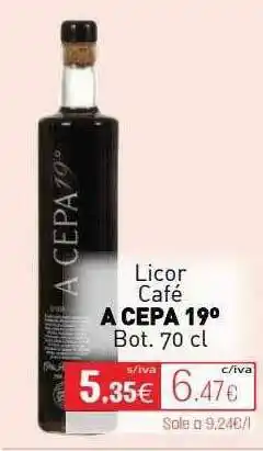 Cuevas Cash Licor Café A Cepa 19° oferta