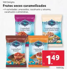 Lidl 1001 DELIGHTS Frutos secos caramelizados oferta