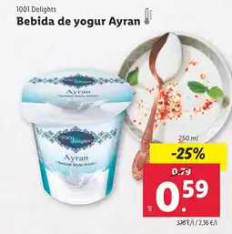 Lidl 1001 DELIGHTS Bebida de yogur Ayran oferta