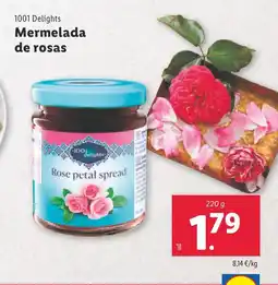 Lidl 1001 DELIGHTS Mermelada de rosas oferta