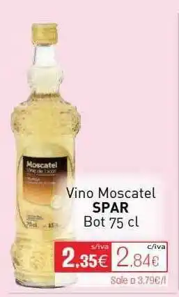 Cuevas Cash Vino Moscatel Spar oferta