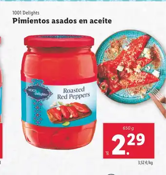 Lidl 1001 DELIGHTS Pimientos asados en aceite oferta