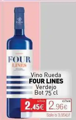 Cuevas Cash Vino Rueda Four Lines Verdejo oferta