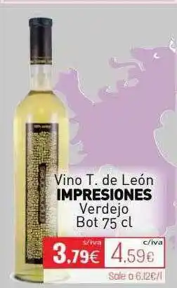 Cuevas Cash Vino T. De León Impresiones oferta