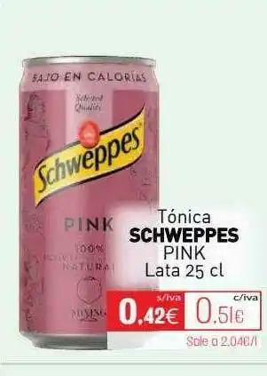 Cuevas Cash Tónica Schweppes Pink oferta