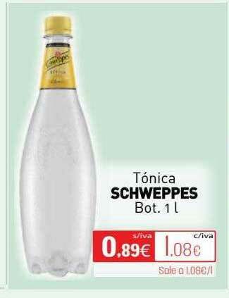 Cuevas Cash Tónica Schweppes oferta