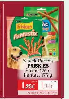 Cuevas Cash Snack Perros Friskies Picnic 126 G Fantas. 175 G oferta