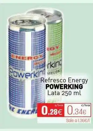 Cuevas Cash Refresco Energy Powerking oferta