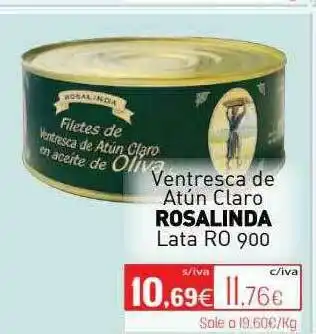 Cuevas Cash Ventresca De Atún Claro Rosalinda oferta