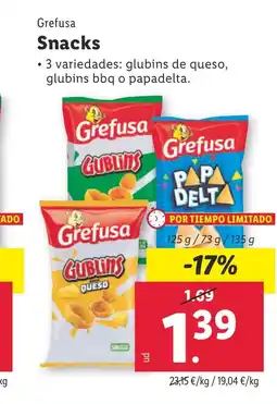 Lidl GREFUSA Snacks oferta