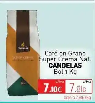 Cuevas Cash Café En Grano Super Crema Nat. Candelas oferta